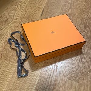 Hermes Empty Box with Ribbon